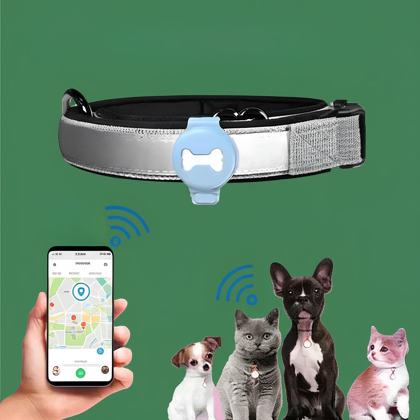 PetTrack™ - Traceur GPS intelligent pour animaux